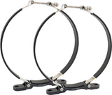 Mounting Bracket Dry Sump Tank 9" Diameter 77-1053 Pair Black AF77-1063 - Aeroflow