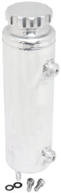 Universal Radiator Overflow Tank 12" x 3.5" -4ORB Polished AF77-1115 - Aeroflow