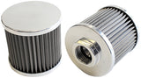 -10AN S/S Billet Breather With Female -10AN Re-Usable AF77-2000 - Aeroflow