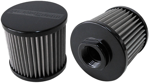 -10AN S/S Billet Breather With Female -10AN Re-Usable AF77-2000BLK - Aeroflow