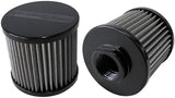 -12AN S/S Billet Breather With Female -12AN Re-Usable AF77-2001BLK - Aeroflow