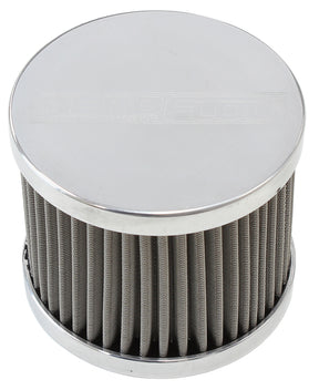 -8AN S/S Billet Breather With Female -8AN Re-Usable AF77-2002 - Aeroflow