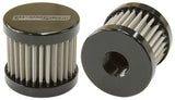 -6AN S/S Billet Breather With Female -6AN Re-Usable AF77-2003BLK - Aeroflow