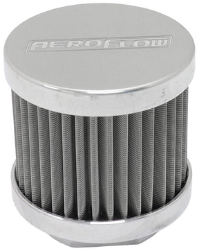 Small -10AN S/S Billet Breatherwith Female -10AN Re-Usable AF77-2004 - Aeroflow