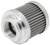 Small -10AN S/S Billet Breatherwith Female -10AN Re-Usable AF77-2004 - Aeroflow