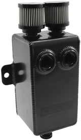 1L Breather Dual -10ORB Dual -10AN Breathers Tank Catch Can AF77-2020BLK - Aeroflow