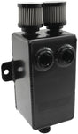 1L Breather Dual -10ORB Dual -10AN Breathers Tank Catch Can AF77-2020BLK - Aeroflow