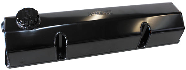 350 SB Chev Fabricated Valve Covers Black Early SBC AF77-5000BLK - Aeroflow