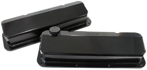 302 351C Ford Fabricated Valvecovers Black -12ORB AF77-5001BLK-12 - Aeroflow