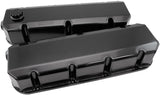 Big Block Chev Fabricated Valve Covers Black BBC AF77-5006BLK-12 - Aeroflow