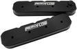 GM LS Billet Valve Covers Pair Black Af Logo No Coils AF77-5010BLK - Aeroflow