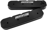GM LS Billet Valve Covers Pair Black Af Logo No Coils AF77-5010BLK - Aeroflow