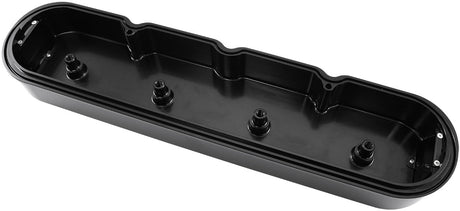 GM LS Billet Valve Covers Pair Black Af Logo No Coils AF77-5010BLK - Aeroflow