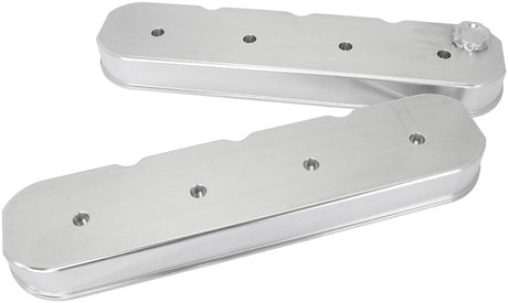 GM LS Billet Valve Covers Pairraw No Logo No Coils AF77-5011 - Aeroflow