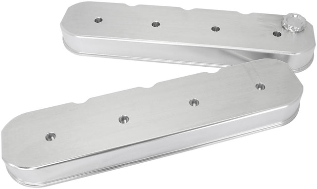 GM LS Billet Valve Covers Pairraw No Logo No Coils AF77-5011 - Aeroflow