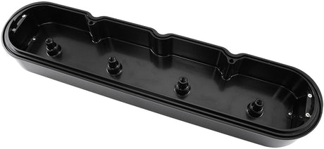 GM LS Billet Valve Covers Pair Black No Logo No Coils AF77-5011BLK - Aeroflow