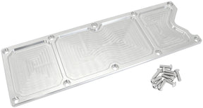 GM LS1 Billet Valley Plate Cover Raw LS AF77-5015 - Aeroflow