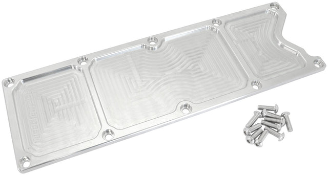 GM LS1 Billet Valley Plate Cover Raw LS AF77-5015 - Aeroflow