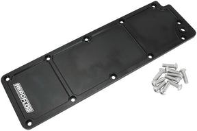 GM LS3 Billet Valley Plate Cover Black LS Dod Afm Delete AF77-5016BLK - Aeroflow