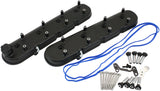 GM LS Factory Valve Covers Cast Standard Height Black AF77-5018BLK - Aeroflow