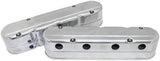 GM LS 2 Piece Valve Covers Cast Tall Retro Smooth Polished AF77-5021P - Aeroflow