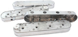 GM LS 2 Piece Valve Covers Cast Tall Retro Smooth Polished AF77-5021P - Aeroflow