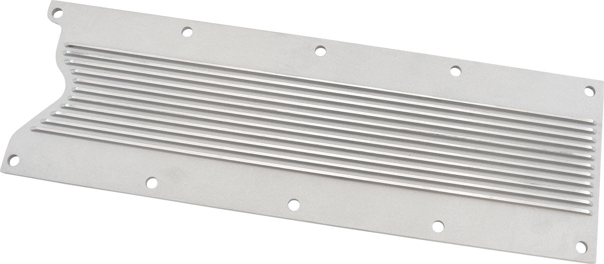 GM LS1 Finned Valley Plate Cover Natural Cast Alloy LS AF77-5026 - Aeroflow