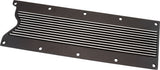 GM LS1 Finned Valley Plate Cover Black Cast Alloy LS AF77-5026BLK - Aeroflow