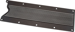 GM LS1 Finned Valley Plate Cover Black Cast Alloy LS AF77-5026BLK - Aeroflow