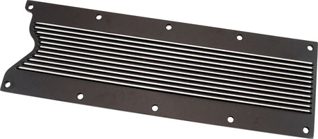 GM LS1 Finned Valley Plate Cover Black Cast Alloy LS AF77-5026BLK - Aeroflow