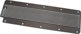 GM LS2 Finned Valley Plate Cover Black Cast Alloy LS3 LSX - AF77-5028 Blk AF77-5028BLK - Aeroflow