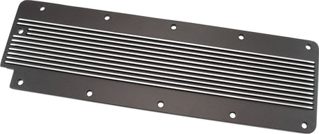 GM LS2 Finned Valley Plate Cover Black Cast Alloy LS3 LSX - AF77-5028 Blk AF77-5028BLK - Aeroflow