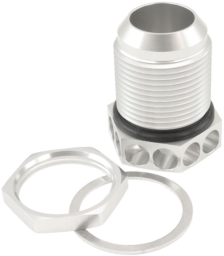 Bolt In -10AN Breather Cast Or Fabricated Covers Silver AF777-10S - Aeroflow
