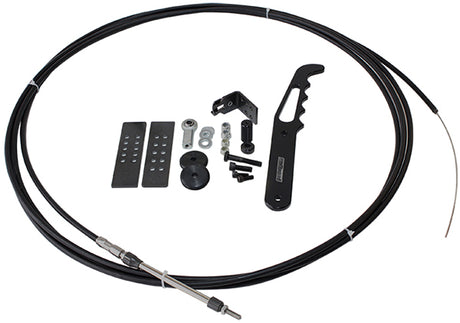 Chute Release Cable Kit Black Handle Parachute Lever AF80-1000BLK - Aeroflow