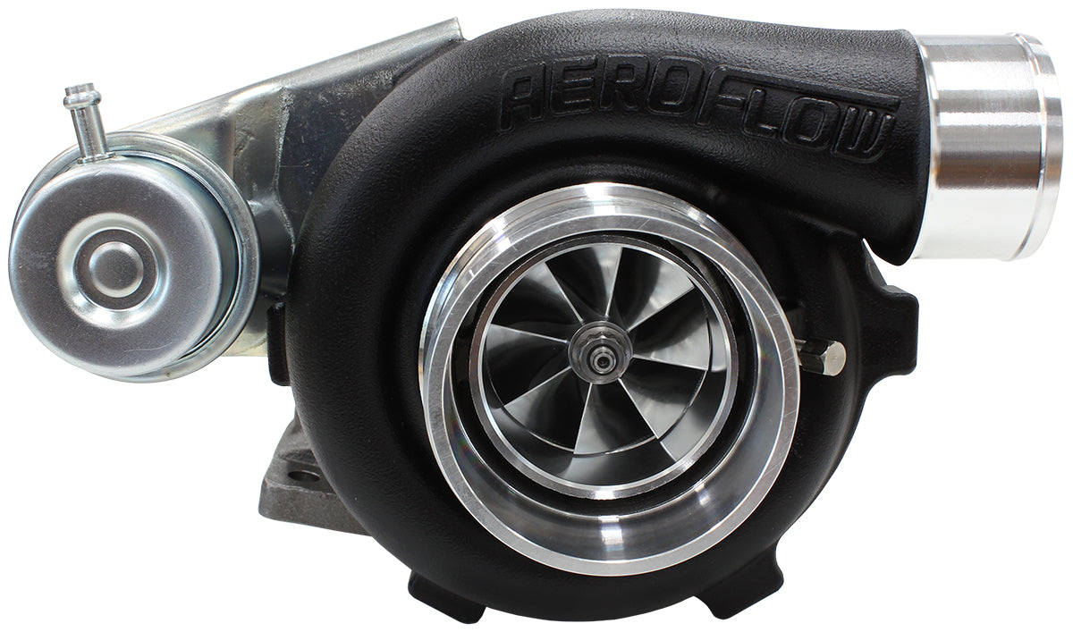Boosted 5447.86 T28 Flange 5 Bolt Outlet GTX2871 Black AF8005-2006BLK - Aeroflow