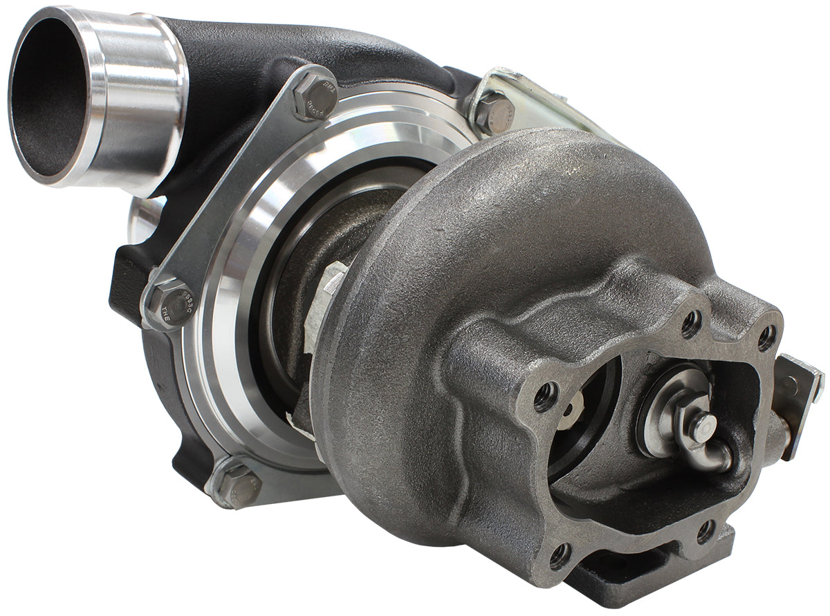 Boosted 5447.86 T28 Flange 5 Bolt Outlet GTX2871 Black AF8005-2006BLK - Aeroflow