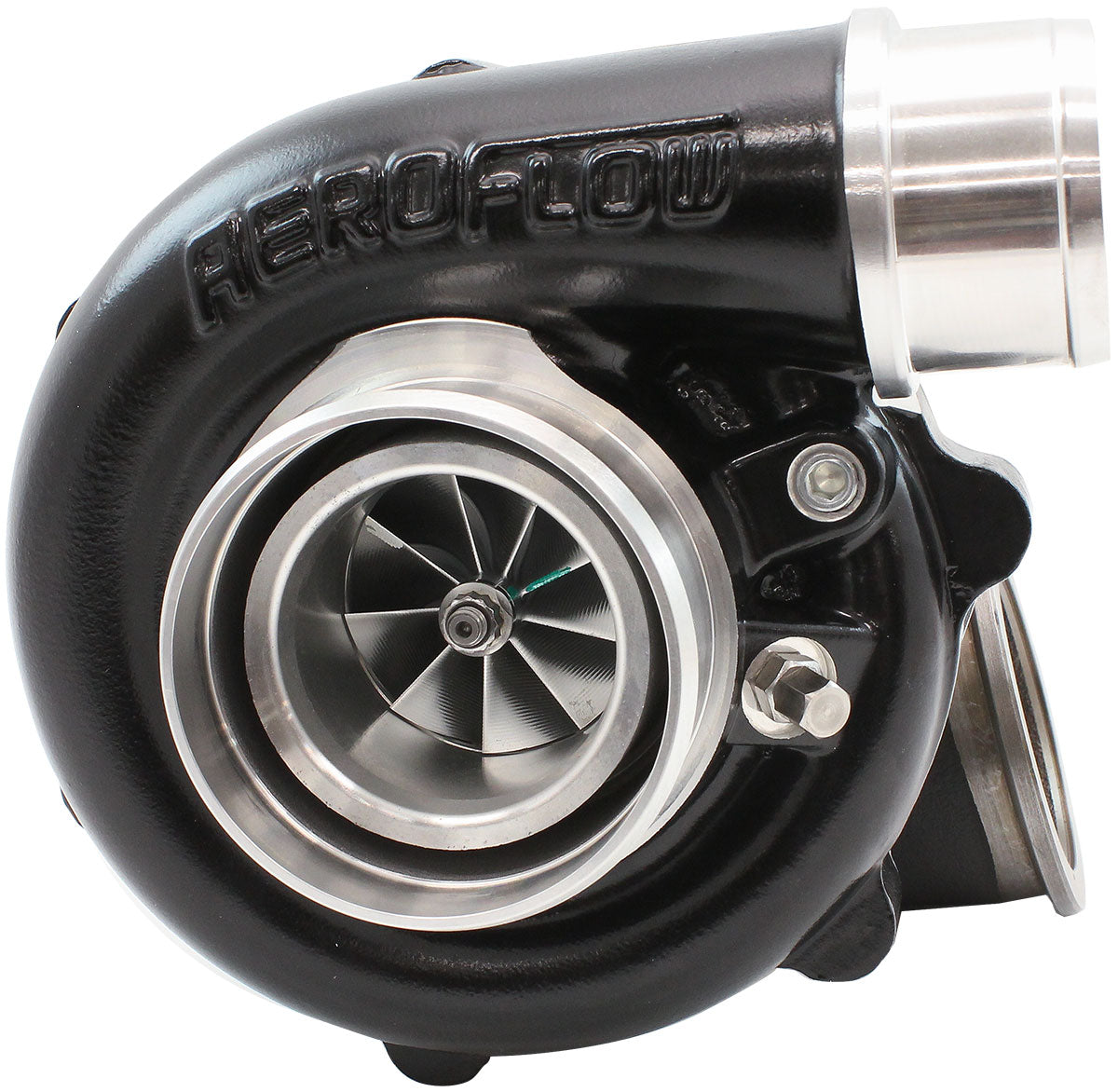 Boosted 4849.72 V-Band Flange V-Band Outlet G25-550 Black AF8005-2010BLK - Aeroflow