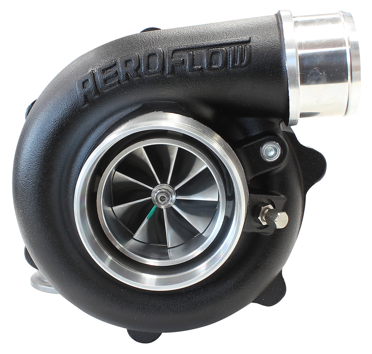 Boosted 5449.72 V-Band Flange V-Band Outlet G25-660 Black AF8005-2015BLK - Aeroflow