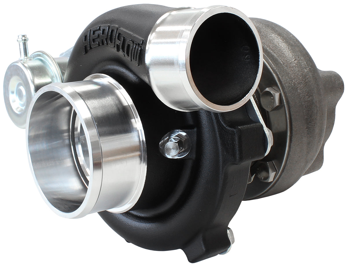 Boosted 5047.64 T28 Flange 5 Bolt Outlet GTX2867 Black AF8005-2020BLK - Aeroflow
