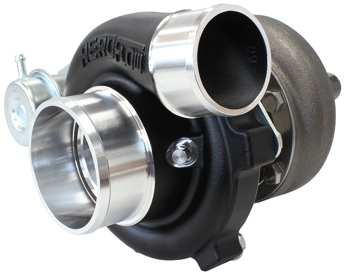 Boosted 5047.86 T28 Flange 5 Bolt Outlet GTX2867 Black AF8005-2021BLK - Aeroflow