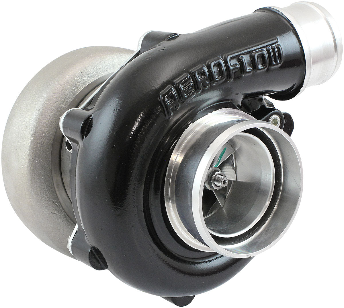 Boosted B5455.63 V-Band Flange V-Band Outlet G30 660 Black AF8005-3039BLK - Aeroflow