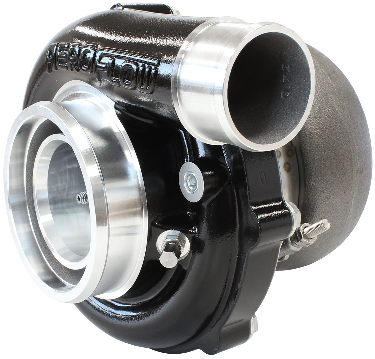 Boosted B5855.83 V-Band Flange V-Band Outlet G30 770 Black AF8005-3048BLK - Aeroflow