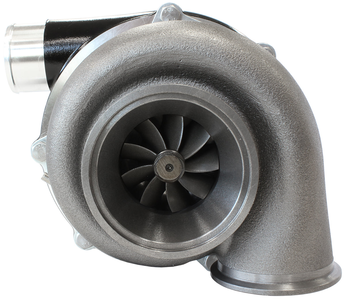 Boosted B5855.83 V-Band Flange V-Band Outlet G30 770 Black AF8005-3048BLK - Aeroflow