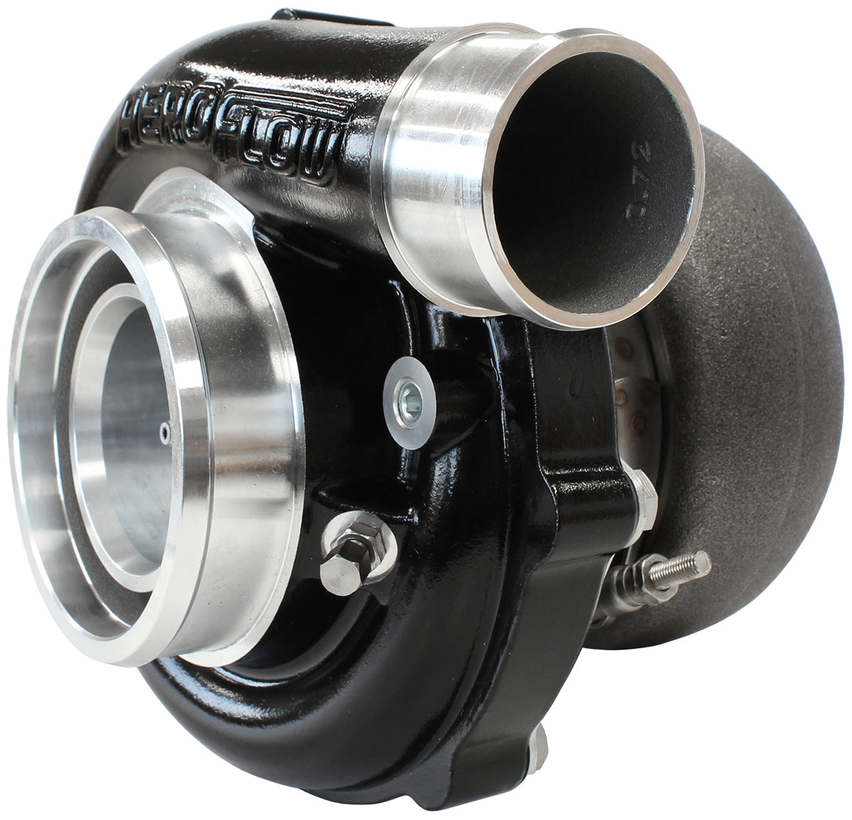 Boosted B5855 1.01 V-Band Flang V-Band Outlet G30 770 Black AF8005-3049BLK - Aeroflow