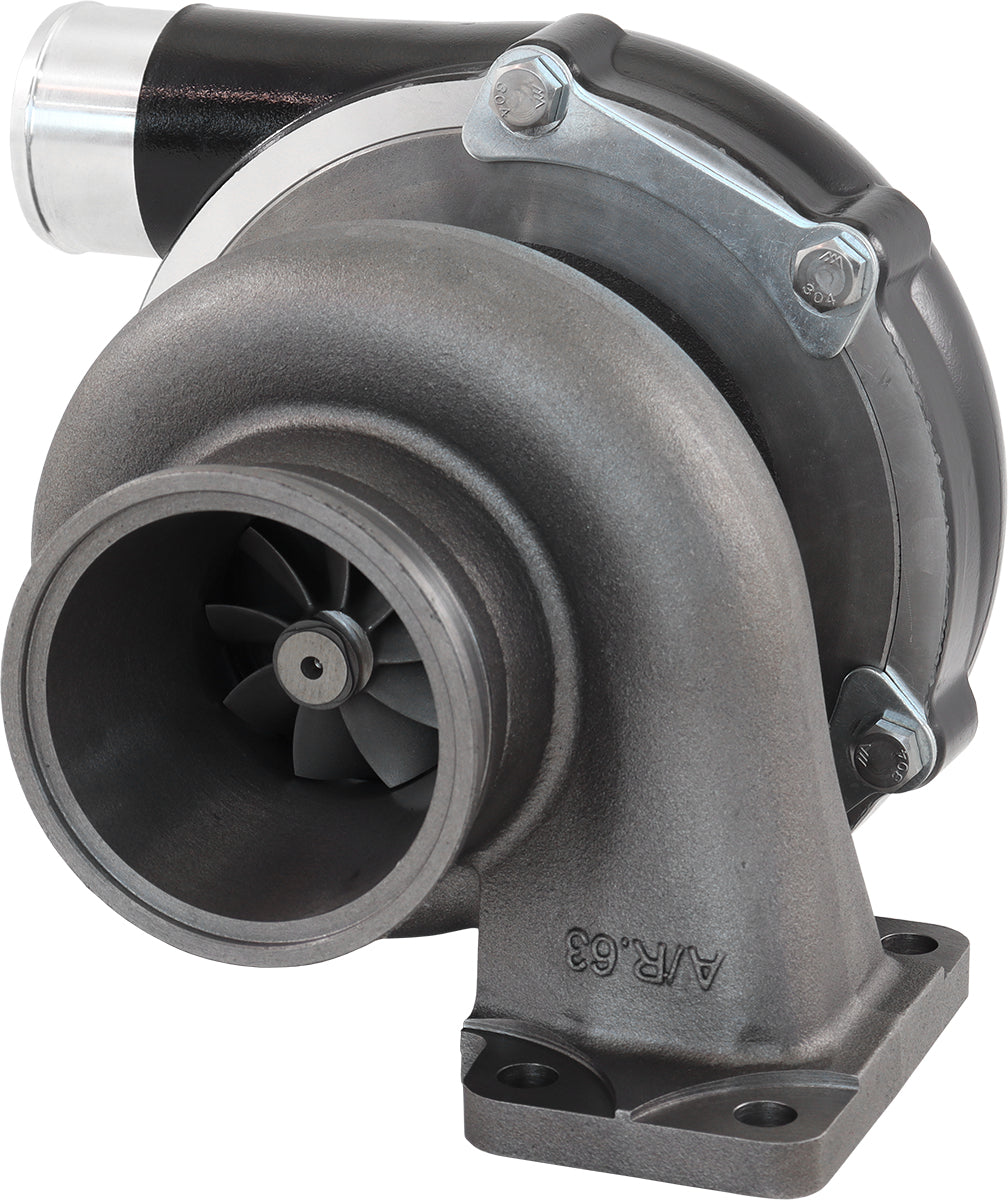 Boosted 6255.82 T3 Flange V-Band Outlet G30 900 Black AF8005-3052BLK - Aeroflow
