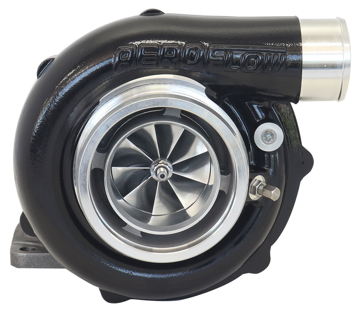Boosted 6262.82 T3 Flange V-Band Outlet G35 900 Black AF8005-3060BLK - Aeroflow