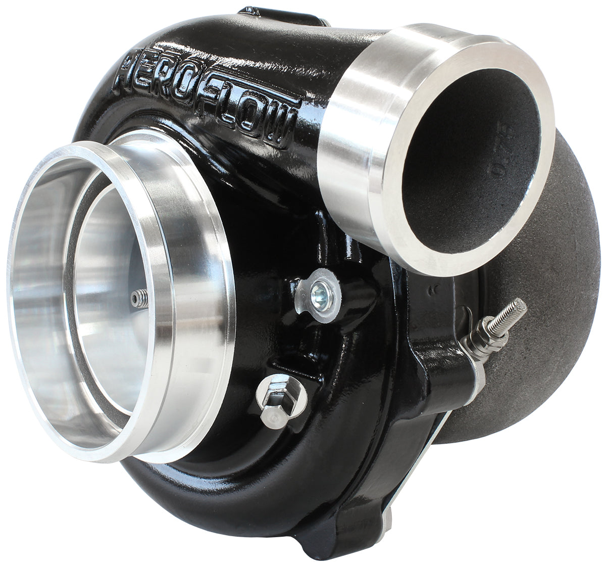 Boosted 6862 1.01 V-Band Flange V-Band Outlet G35 1050 Black AF8005-3073BLK - Aeroflow