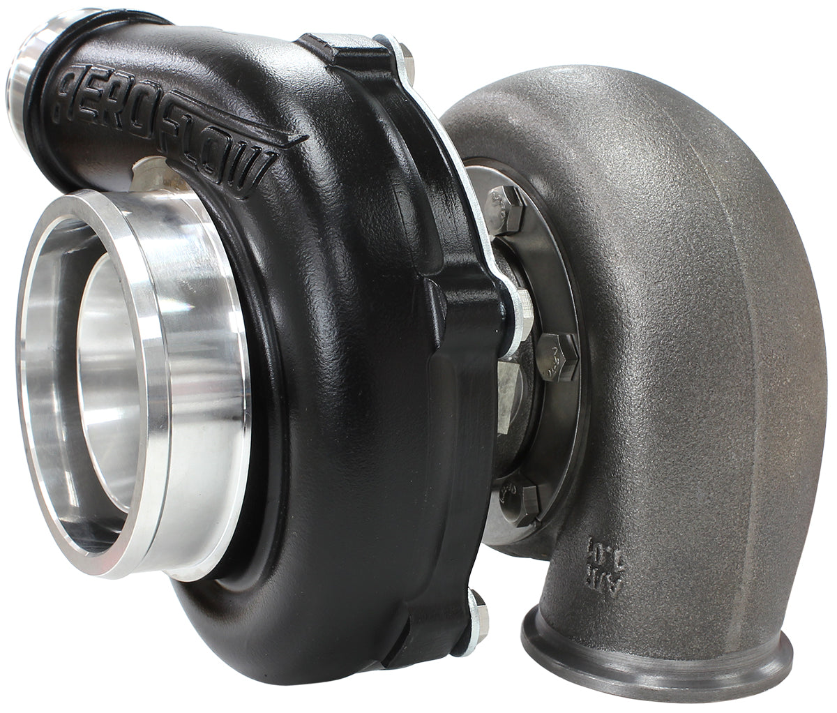 Boosted 5855 1.0 V-Band Reverse V-Band Outlet GTX3076 Black AF8005-3107BLK - Aeroflow