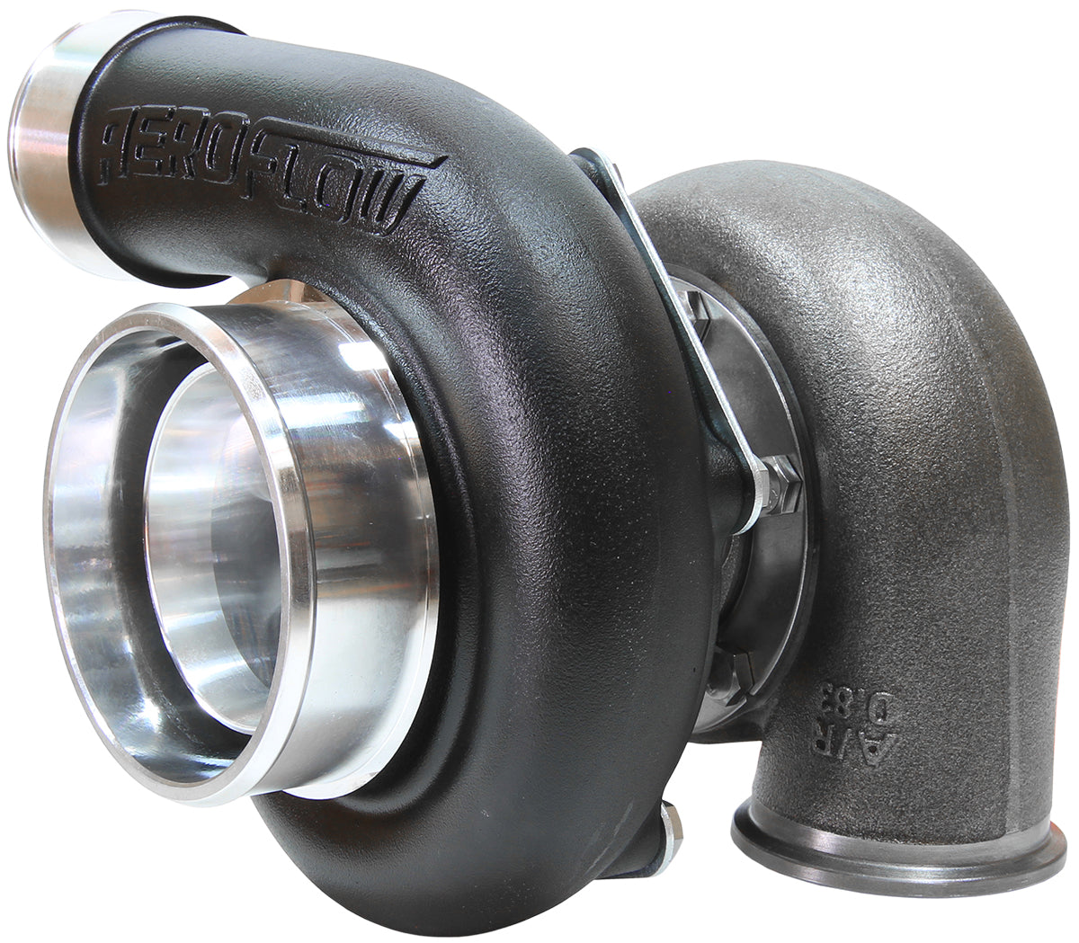 Boosted 6762.83 V-Band Reverse V-Band Outlet GTX3584 Black AF8005-3125BLK - Aeroflow