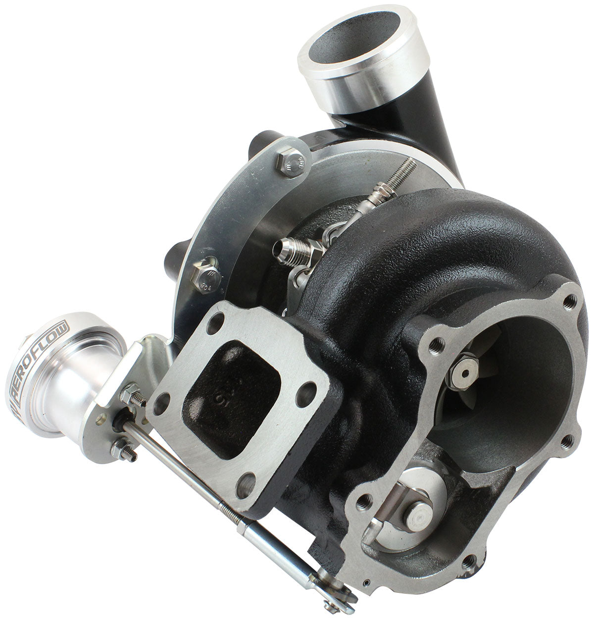 Boosted 6862 1.15 T3 XR6 FG 5 Bolt Outlet G35 1050 Black AF8005-3228BLK - Aeroflow